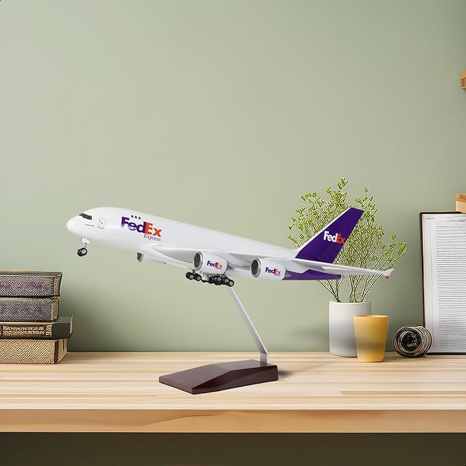 1/200 A380 Model PlaneDiecast Airbus A380 Model Airplane with Stand (14 in-L) Prebuilt Cargo Model kit for Adult Aviation Creative Gifts, Tabletop Collection Display