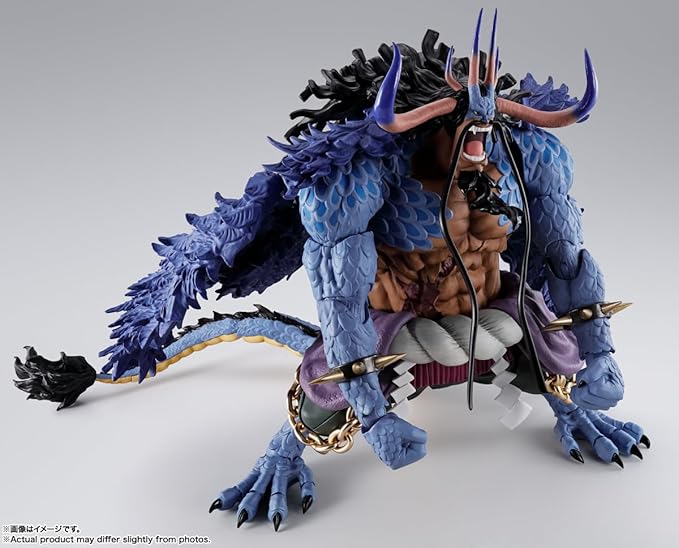 TAMASHII NATIONS - One Piece - Kaido King of The Beasts (Man-Beast Form), Bandai Spirits S.H.Figuarts Action Figure