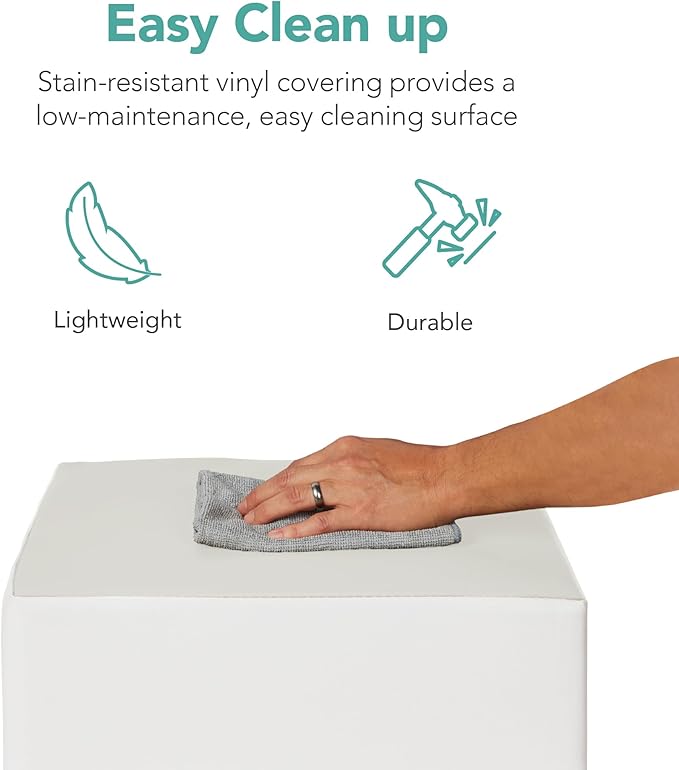 Best Choice Products 4-Piece Kids Climb & Crawl Soft Foam Block Activity Play Structures for Child Development, Color Coordination, Motor Skills - Neutral