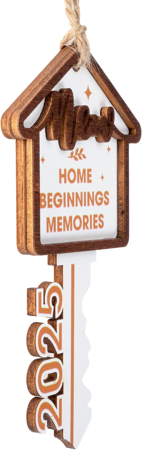 New Home Key Christmas Ornaments 2025, House Warming Gifts New Home for Couple Newhouse Owners, Home Beginning Memories Ornament, New House Gift Ideas for Women Men, Holiday Tree Hanging Ornaments