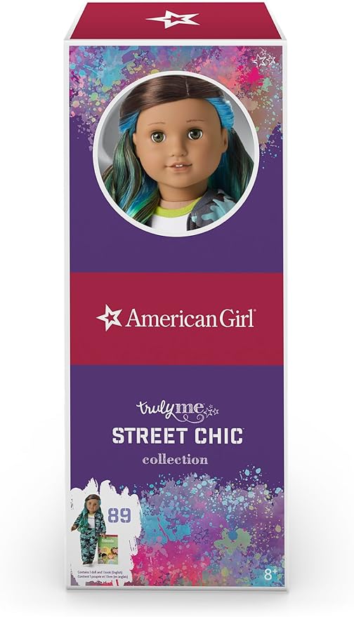 American Girl Truly Me 18-inch Doll #89 with Hazel Eyes, Brown Hair w/Highlights, and Tan Skin in Camo Outfit, For Ages 6+