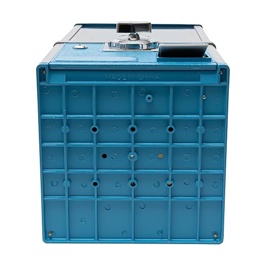 Vending Machine, 20.87Inch Height Candy Gumball Machine with Load Capacity Gumball Bank, Metal Candy Vending Machine for 1.77-1.97Inch Gadget,Portable Candy Dispenser Machine for Retail Shop (Blue)