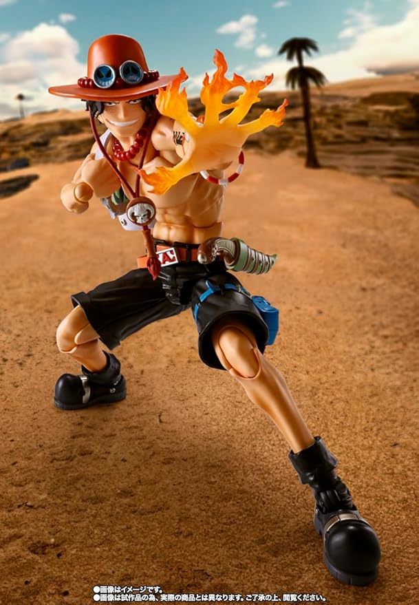 TAMASHII NATIONS - One Piece - Portgas D. Ace -Fire Fist-, Bandai Spirits S.H.Figuarts Action Figure
