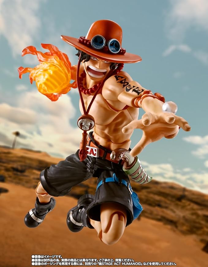 TAMASHII NATIONS - One Piece - Portgas D. Ace -Fire Fist-, Bandai Spirits S.H.Figuarts Action Figure