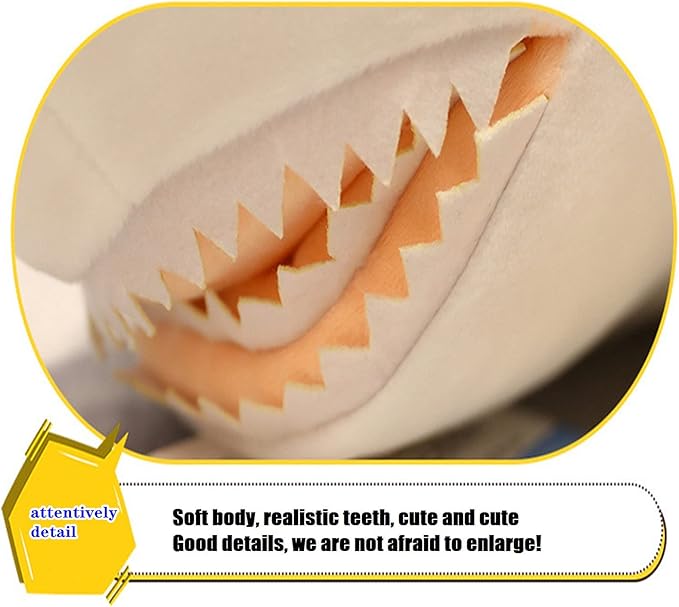 Tiny Heart Shark Plush Toys Stuffed Animal 35inch Super Soft Great Shark Whale Giant Dolls Pillow Cute Kids Birthday Gift Home Decorations Bedroom Boys Girls