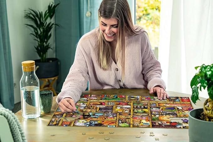 Ravensburger Kitchen Cupboard Jigsaw Puzzle | 1000 Unique Pieces | Anti-Glare Surface | Ideal for Adults & Kids | Certified Sustainable Materials