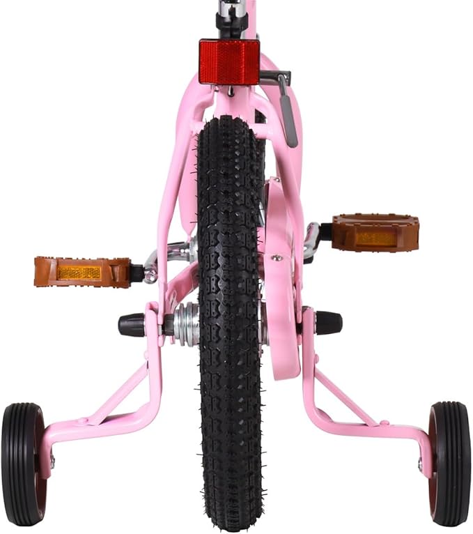 JOYSTAR Vintage Kids Bike with Training Wheels & Basket, 12 14 16 20 24 Inch Girls Bike for 2-14 Years Old, Multiple Colors