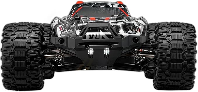 VEVOR Remote Control Car, 1:14 Scale RC for Kids, All Terrain 4WD Off-Road Monster Truck with 45 Wheelie & 2 Batteries, 38 km/h High Speed Hobby Racing - Ideal Gift for 8+ Years Kids