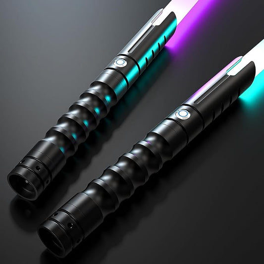 2 in 1 Dueling Lightsaber Double Light Saber,Lightsabers for Adults Christmas Birthday Gifts, 2Packs Fx Saber with 12 Colors Light Sabers for Kids Toys Teens Halloween Cosplay Children's Day Party