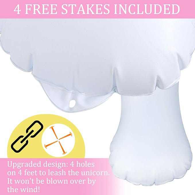 Float Joy Sprinkler for Kids Unicorn Water Sprinklers Inflatable Toys for Outdoor Play Summer Yard Kids and Adults Party Decoration