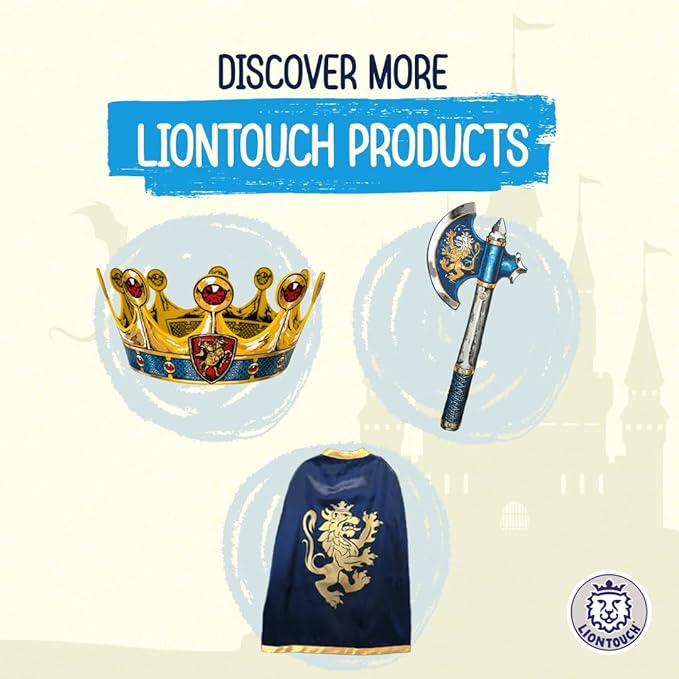 Liontouch - Knight Foam Sword & Shield for Boys – 3-6 Years | Pretend Play Set in Medieval Style for Kids & Toddlers | Safe Toy Weapons & Battle Accessories for Dress Up & Horseback Knight Costumes