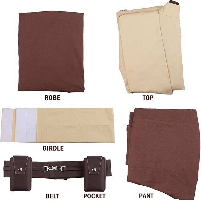 Men's Costume Robe Adult Male Tunic Costume Hooded Uniform Full Set Halloween Cosplay Cloak