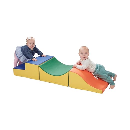 ECR4Kids SoftZone Traversing Trio Climber, Beginner Playset, Assorted, 3-Piece