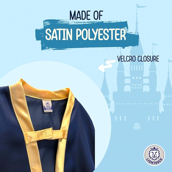 Liontouch Medieval Noble Knight Satin Toy Cape for Kids | Part of A Kid's Costume Line