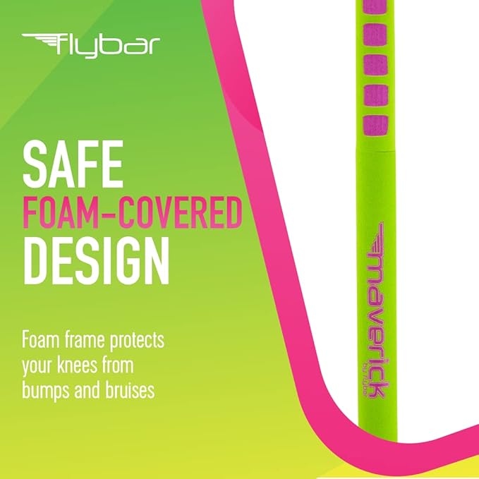 Flybar Maverick Pogo Stick for Kids Ages 5+, 40 to 80 Pounds, Perfect for Beginners, Easy Grip Handles, Anti-Slip Pegs, Outdoor Toys for Boys and Girls