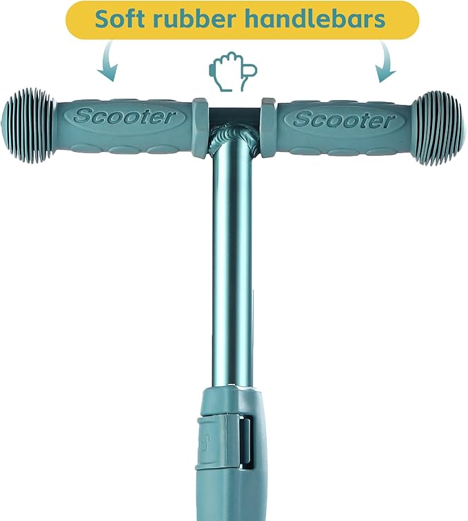 3 Wheel Scooter for Kids Ages 6-12,Kids Scooter with Light Up Wheels, Sturdy Deck Design, and 4 Height Adjustable Suitable for Kids Ages 3-12