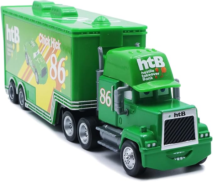 Portable Mini Toy Car and Truck Set 1:55 Diecast Model Metal Body Racers for Preschool Kids Ages 3+ Years (86)