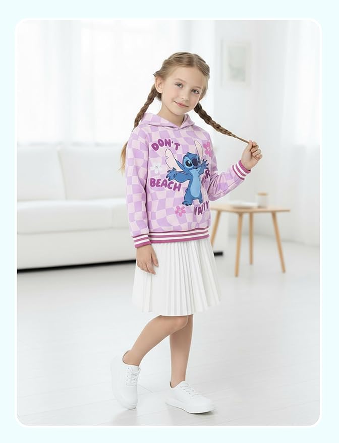 Disney Lilo & Stitch Minnie Mickey Spiderman Frozen Elsa Boys/Girls Hoodie Sweatshirt Graphic Pullover Tops Toddler-Big Kid