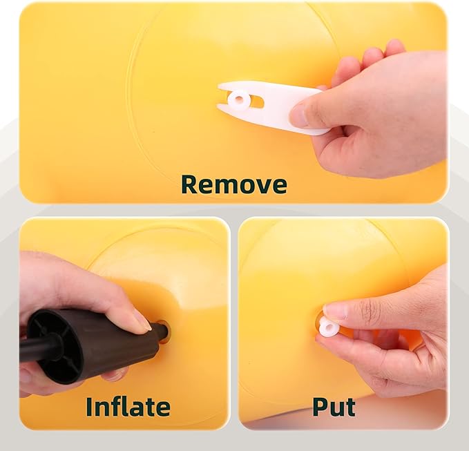 EVERICH TOY Giraffe Bouncy Horse Hopper for Toddlers, Bouncy Animals Jumping Horse, Inflatable Ride on Bouncer Hopping Toys Gifts for Boys Girls 18 Months 2 3 4 5 6 Years Old