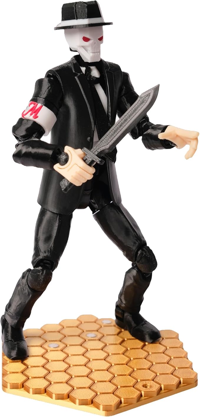 (Assembly Completed T13 Action Figure, 8.1 inches, Strong Magnetic Accessories, 3D Printed Robot Multi-Jointed Movable, Desktop Decorations for Game Lovers,POP Dancer (Black)