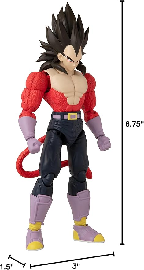 Dragon Ball Super - Dragon Stars - Super Saiyan 4 Vegeta, 6.5" Action Figure