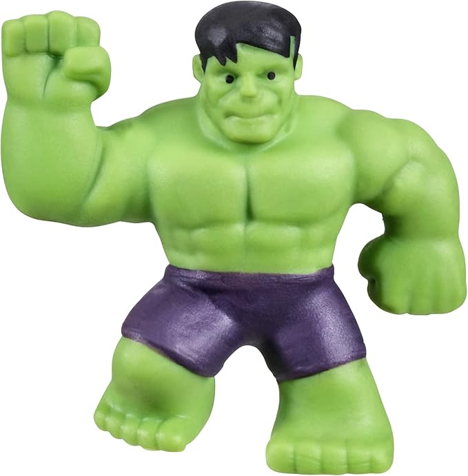Heroes of Goo Jit Zu Marvel Mega Mini 6 Pack - Squishy, Stretchy, Gooey Mini Heroes - Ironman, Spider-Man, Captain America, Miles Morales, Hulk and Black Panther
