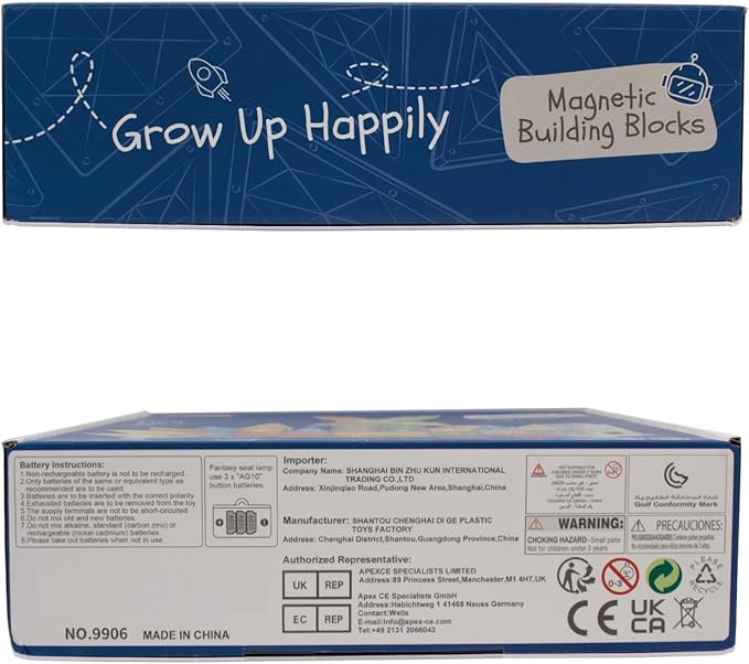 BINZKBB Magnetic Tiles Building Blocks,Lighted 3D Clear Educational STEM Construction Set,Preschool Sensory Magnet Dinosaur Creativity Toys for Kids Age 3 4 5 6 8+ Years Old Girls Boys Toddlers