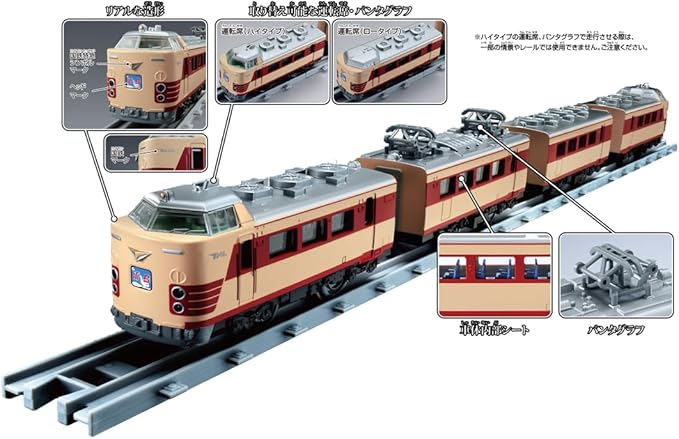 Takara Tomy Plarail Real Class 485 Series Express Train (Thunderbird)