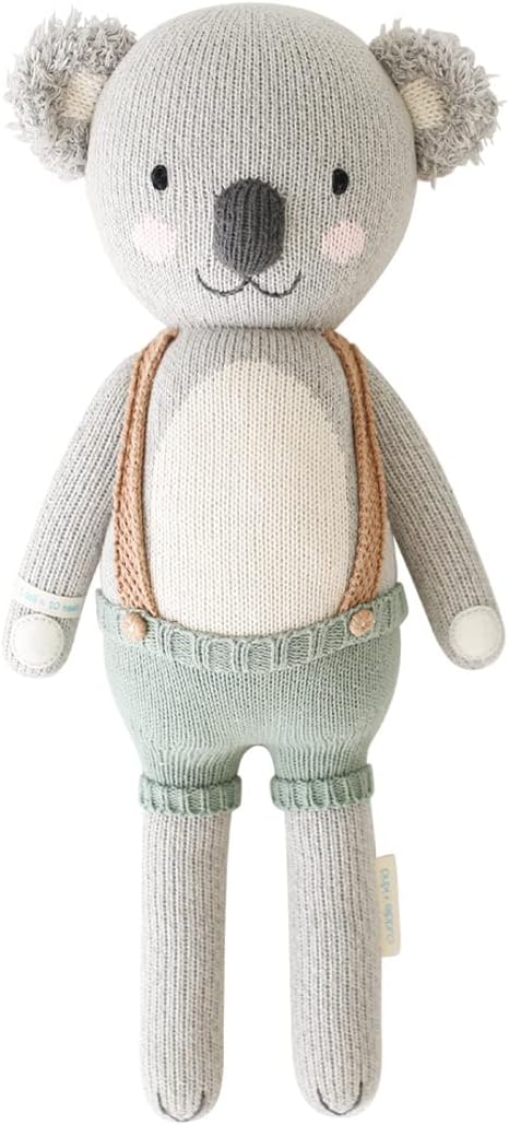 cuddle + kind Quinn The Koala Regular 20" Hand-Knit Doll – 1 Doll = 10 Meals, Fair Trade, Heirloom Quality, Handcrafted in Peru, 100% Cotton Yarn