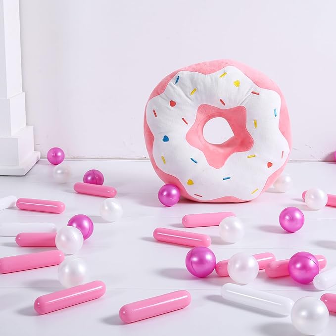 Ball Pit Balls and Strips for Ball Pits, 50 200 500pcs Cute Plastic Star Toy Balls for Kids, Baby Toddler 1-3 Birthday, Bounce House, Play Tent, Baby Pool Water Toys, Party
