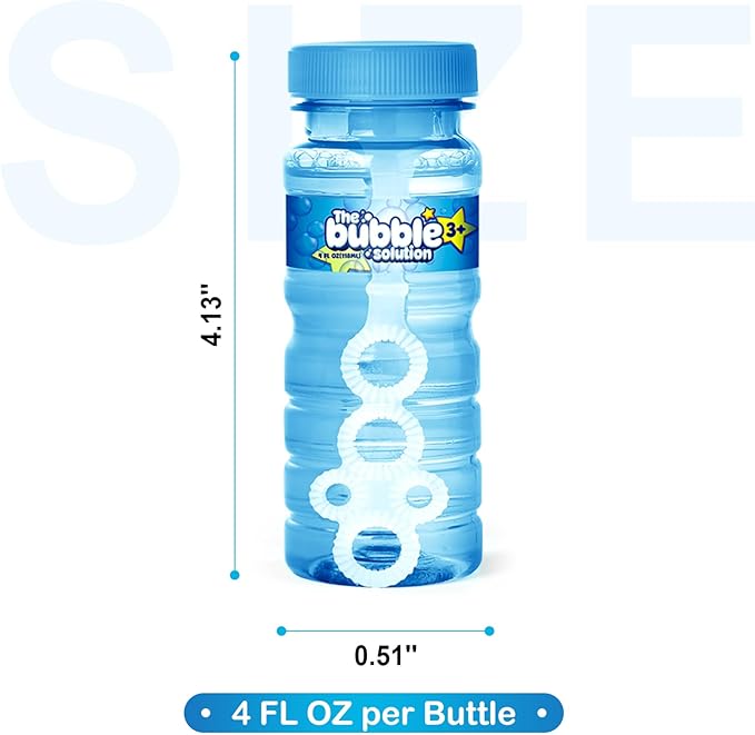 Springflower 60 Pcs Bubble Bottles with Wand,Bubbles Party Favors for Kids,Summer Toys, Blow Bubbles Solution Novelty Toy, Party Favors, Birthday Party Supplies, Outdoor & Indoor Activity,4oz,6 Colors