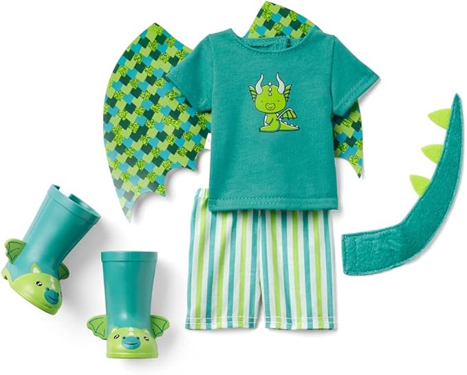 American Girl WellieWishers 14.5-inch Bryant Doll with T-shirt, Shorts, Dragon Wings & Tail, and Boots, For Ages 4+