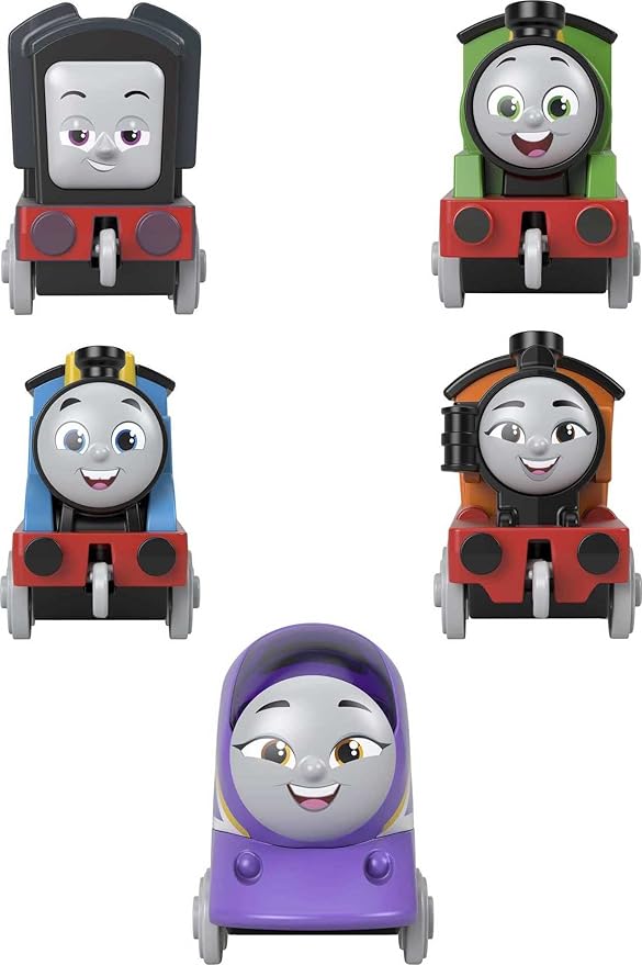 THOMAS & FRIENDS Diecast Toy Trains Adventures Engines Pack, Set of 5 Push-Along Vehicles for Preschool Pretend Play Kids Ages 3+ Years