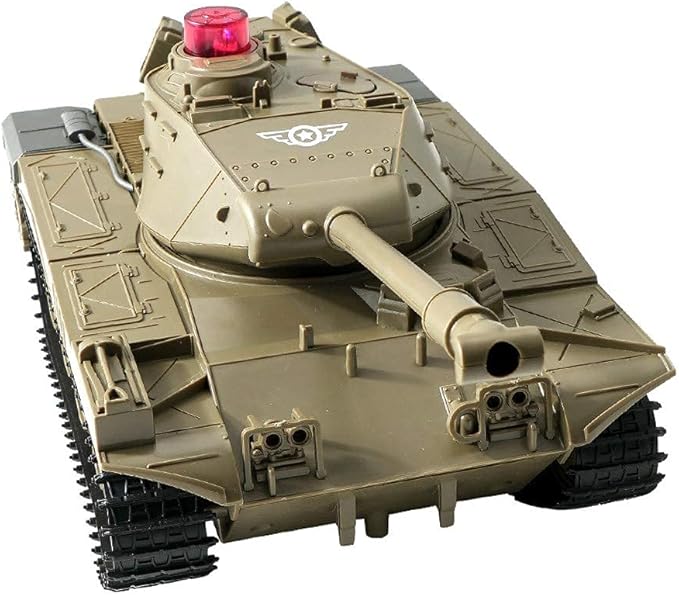 RC Tank Military Truck Vehicles RC Car 2.4Ghz Radio Controlled Military Battle Tank Toy 270°Rotational Realistic Sounds Electronics Hobby Toys for Kids Boys (Green)