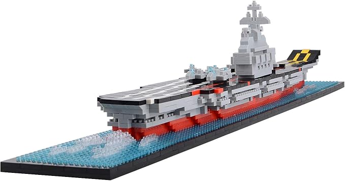 Building Blocks Set Aircraft Carrier Model Micro Mini Blocks 1300 Pieces Building Bricks