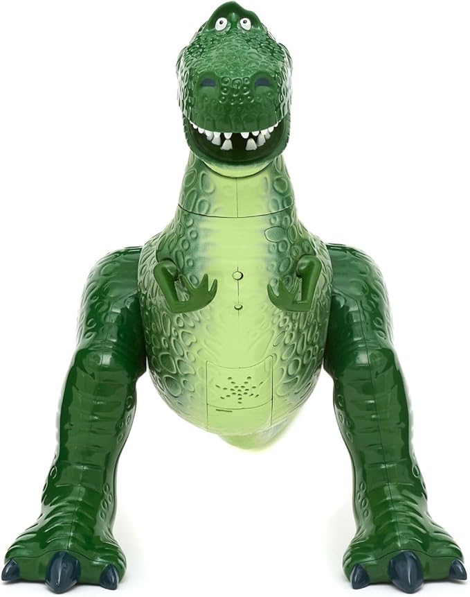 Disney Store Official Rex Interactive Talking Action Figure from Toy Story, Features Sounds and Phrases from The Movies, Interacts with Other Figures and Toys