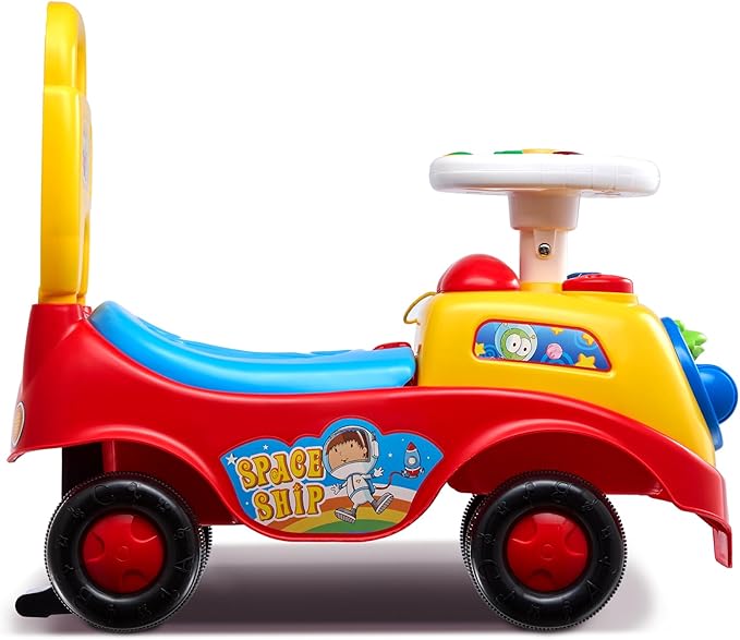 VEVOR Ride On Push Car for Toddlers, Ages 19+ Months, Ride Racer, Sit to Stand Toddler Ride On Toy, Kids Ride On Car with Music Steering, Horn & Under Seat Storage, Ride On Toy for Boys Girls,