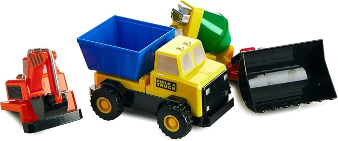 Magnetic Build-A-Truck Construction Magnetic Toy Play Set, 5 Pieces