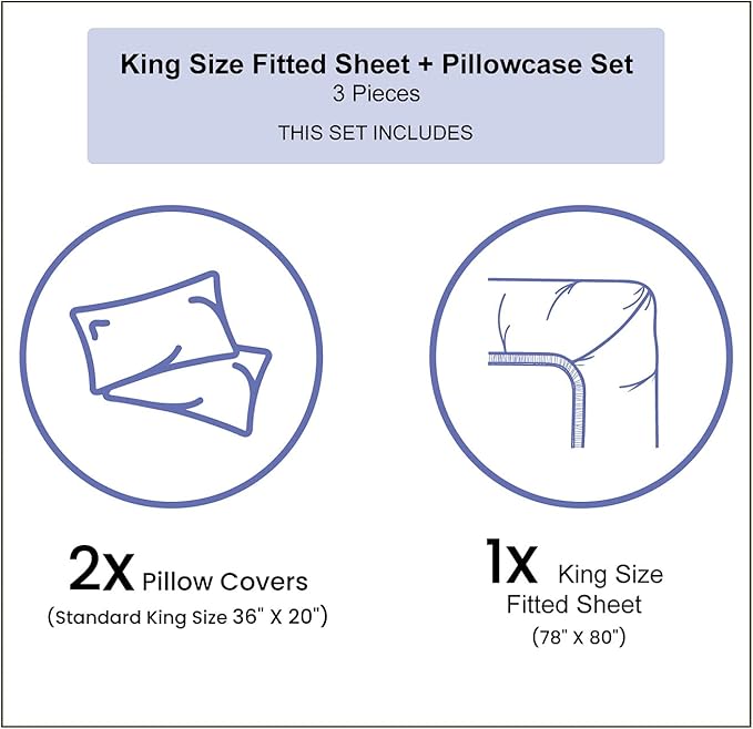 Ambesonne Sunflower Fitted Sheet & Pillow Sham Set, Sunflowers Watercolor Painting Effect and in Minimalistic Design Artwork, Decorative Printed 3 Piece Bedding Decor Set, King, Yellow Green White