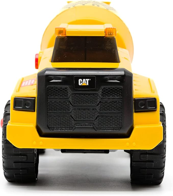 CAT Construction Toys, 11.5" Power Haulers 2.0 Cement Mixer, Lights and Sounds, Ages 3 and up