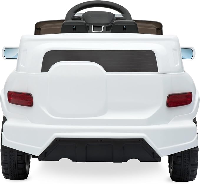 Best Choice Products Kids 6V Ride On Truck w/Parent Remote Control, 3 Speeds, LED Lights, White