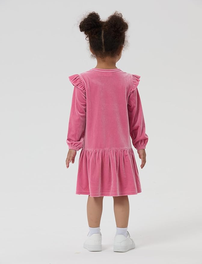 Disney Stitch Minnie Elsa Princess Sweatshirt Dress Toddler Girl Sequin Long Sleeve Pullover Clothes Fall Outfit 2-9 Years