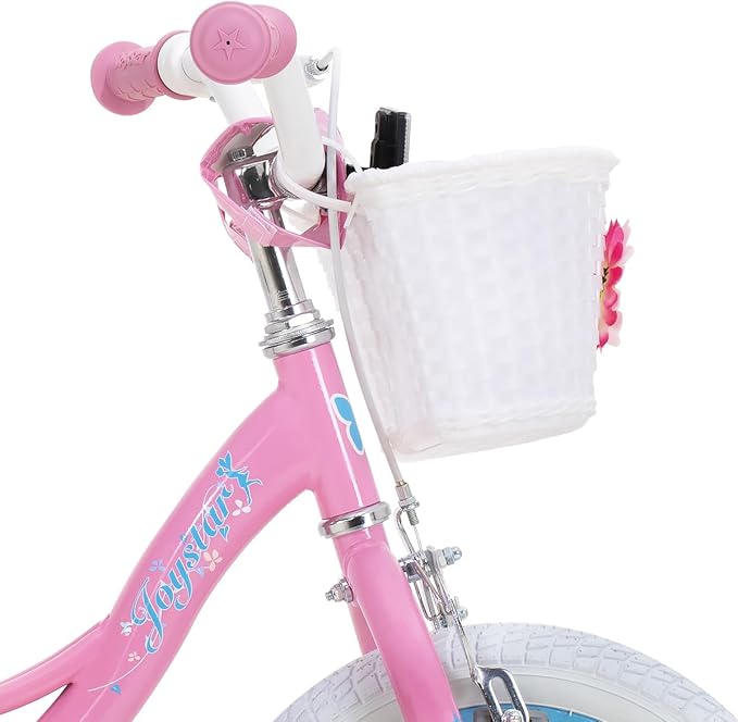 JOYSTAR Fairy Girls Bike for Toddlers and Kids Ages 2-8 Years Old, 12 14 16 18 Inch Kids Bike with Training Wheels, Handbrake and Basket, Toddler Girl Bike, Children Bicycle