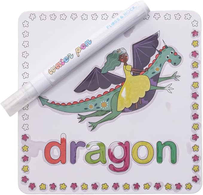 Floss & Rock Fairy Tale Colour Changing Water Pen and 10 Cards, Kids Activity Book