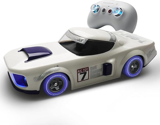 Remote Control Car 2.4GHz RC Drift Car RWD High Speed Model Muscle Car with Cool Lights, Sport Drifting & Steering Control Drift Racing Car, Gift for Adults Kids with Rechargeable Batteries