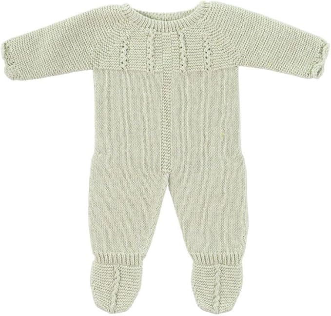 Miniland Clothes for Dolls 15 3/4'' Knitted Pajama Green Color - ECO, Made in Spain, Quality, Role Play, Educational