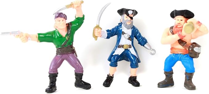 (2-Pack) Scurvy Boys Toy Pirate Ship Adventure Light UP, Sound