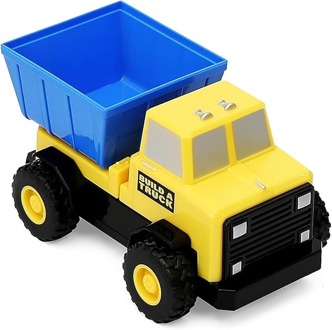Magnetic Build-A-Truck Construction Magnetic Toy Play Set, 5 Pieces