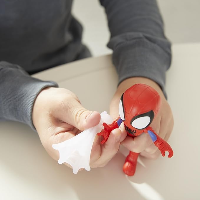 Spidey and His Amazing Friends 3-Pack, 4-Inch Scale Marvel Action Figures, Includes 3 Figures and 3 Accessories, Spider-Man, Ghost-Spider & Miles Morales (Amazon Exclusive)