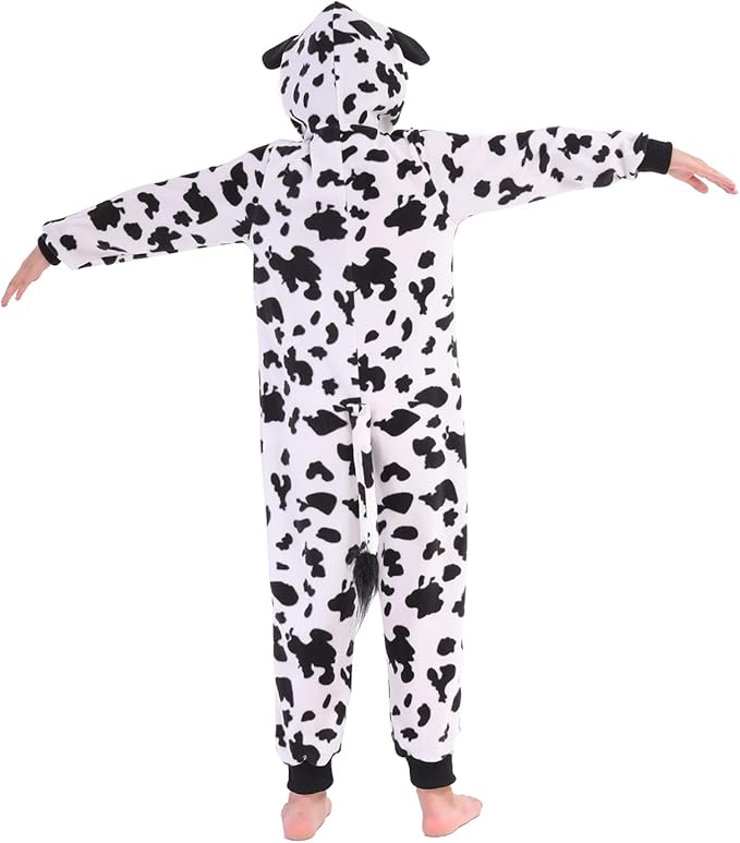 Sincere Party Fleece Cow Onesie Costume for Kids M(6-8)